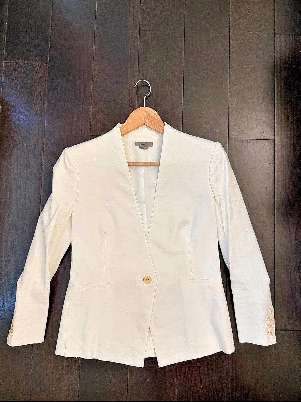 Helmut Lang White Blazer Size 2